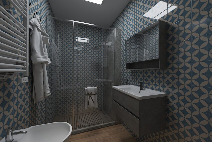 bagno azz con piantina